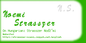 noemi strasszer business card